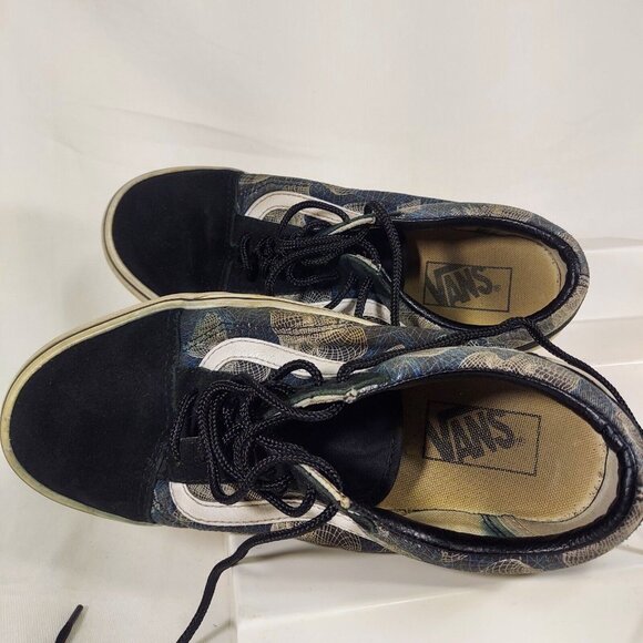 Vans Wireframe Skull Shoes Sneakers Canvas Suede Lace Up Mens 7.5 Womens 9 main image 11